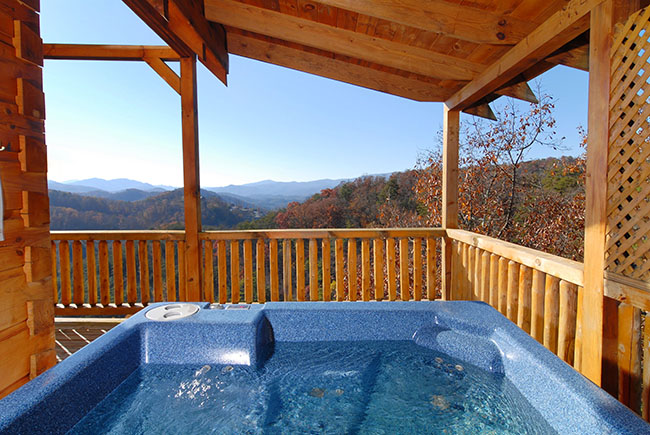 Great Smoky Mountain Three Bedroom Deluxe Cabin Rental with a Hot Tub